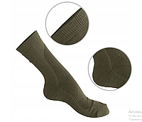 Треккинговые зимние носки Mil-Tec Coolmax, олива 39-41 р.