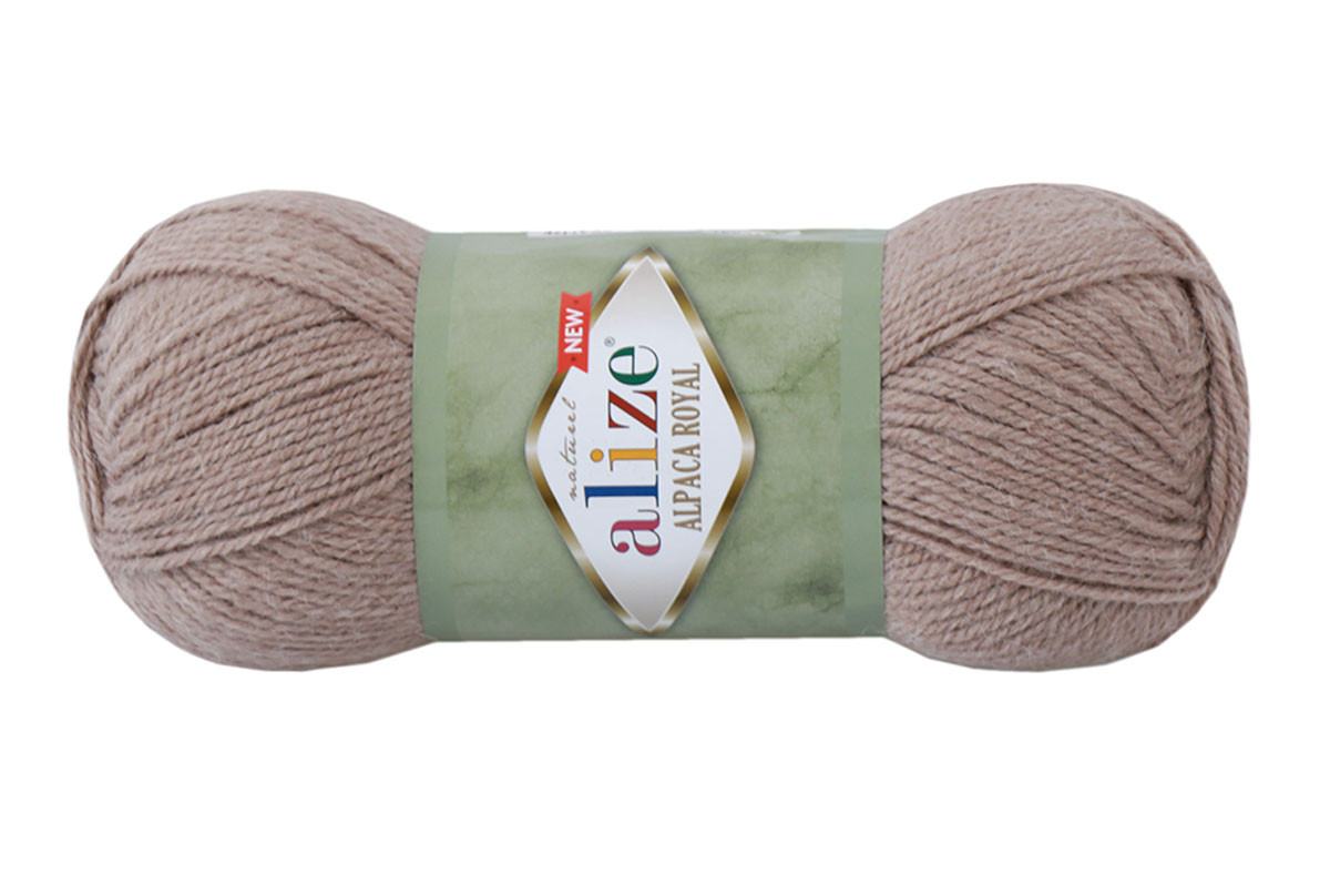 Alize Alpapa Royal New, Молочно-коричневий меланж No695