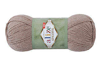 Alize Alpapa Royal New, Молочно-коричневий меланж No695