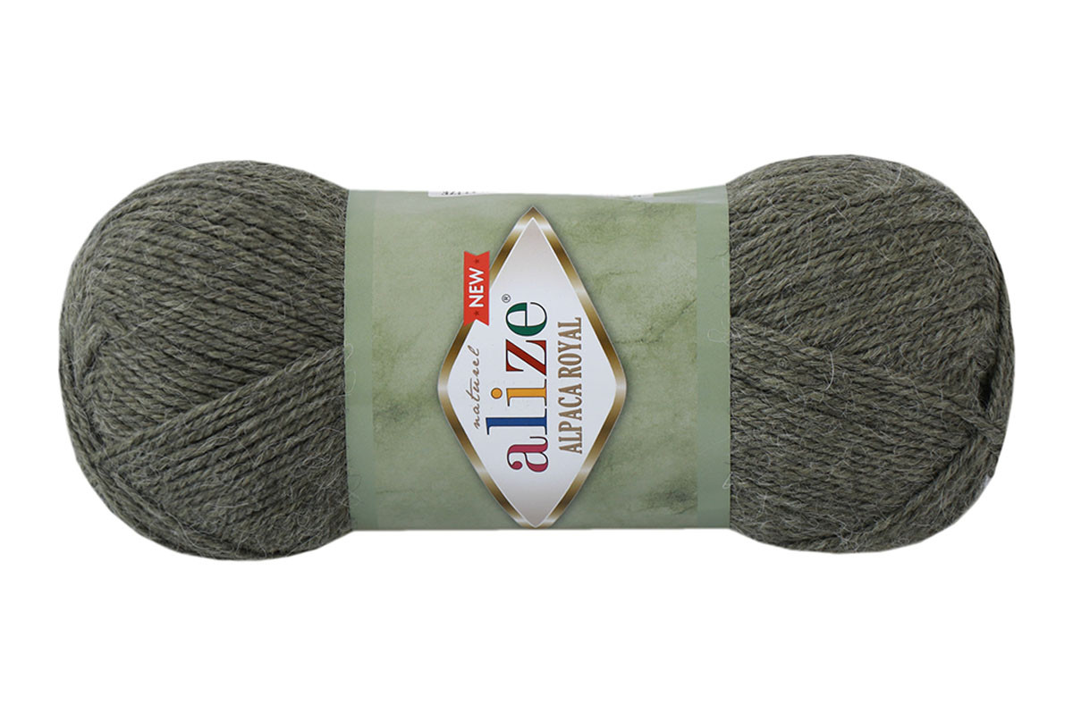Alize Alpaca Royal New, Зелений меланж №577, фото 1