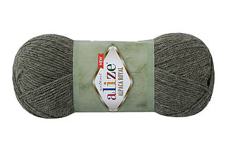 Alize Alpaca Royal New, Зелений меланж №577