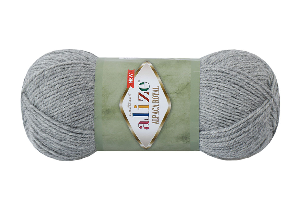 Alize Alpapa Royal New, Сірий меланж No21 купити інтернетмагазин