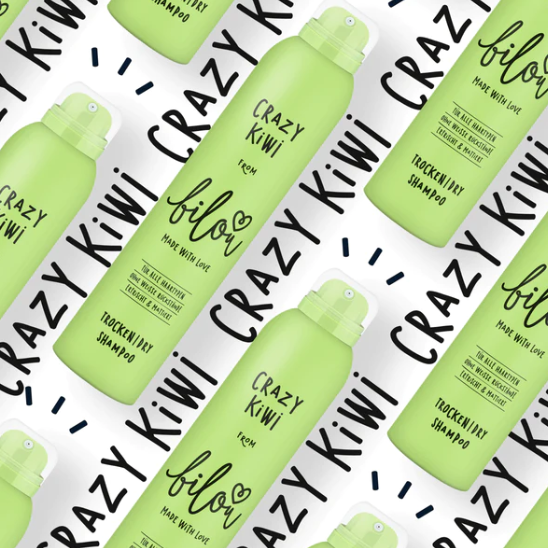 Сухий шампунь Bilou Crazy Kiwi (божевільний ківі) 200 мл, фото 1