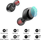 TOZO T6 Bluetooth навушники Premium Deep Bass. IPX8, Touch Control. No1 в США., фото 8