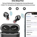 TOZO T6 Bluetooth навушники Premium Deep Bass. IPX8, Touch Control. No1 в США., фото 2