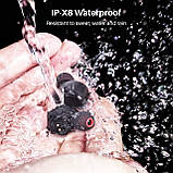 TOZO T6 Bluetooth навушники Premium Deep Bass. IPX8, Touch Control. No1 в США., фото 8