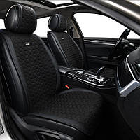 Накидки на сиденья авто 2 шт и 2 подголовника премиум класса BELTEX Monte Carlo авточехлы универсальные черные
