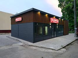 Оновлення фасадів та вивісок фірмових магазинів "Лихачовські ковбаси" 4