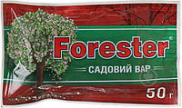 Садовый вар Форестер/ FORESTER, 50 гр средство (замазка) для заживления ран на ветках и коре деревьев