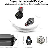 TOZO T10 Bluetooth навушники Premium Deep Bass. IPX8, Touch Control. No1 в США., фото 7