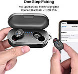 TOZO T10 Bluetooth навушники Premium Deep Bass. IPX8, Touch Control. No1 в США., фото 6