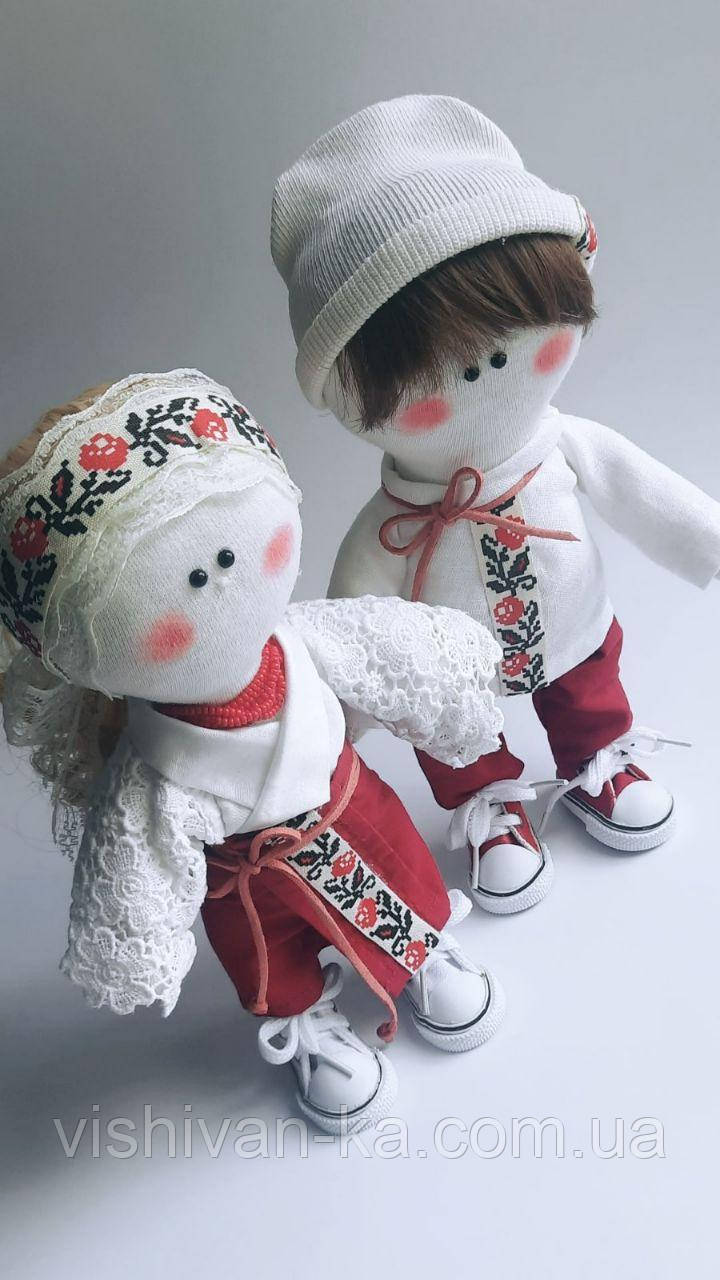 Ляльки сувенірні Українці пара ручна робота подарунок за кордон