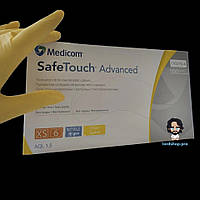 Перчатки нитриловые медиком: Medicom safetouch XS Yellow (100 шт), нестерильные неопудренные желтые, ИксС