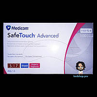 Перчатки нитриловые медиком: Medicom safetouch S Pink (100 шт), нестерильные неопудренные розовые, С