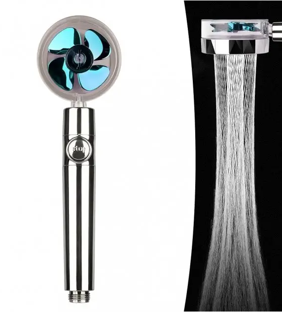 Водоощадна лійка — насадка для душу з пропелером TURBOCHARGED SHOWER HEAD