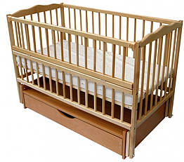 Ліжко Дубок Веселка з ящиком натуральний, бежевий