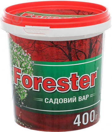 Садовий вар Форестер/ FORESTER, 400 гр — засіб (замазка) для загоєння ран на гілках та корі дерев, фото 1