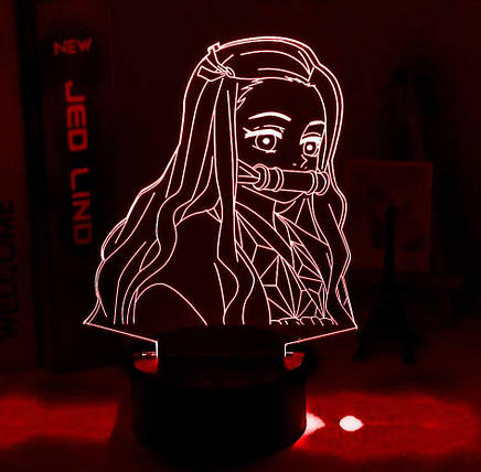 Акриловий світильник-нічник Nezuko Kamado 4 червоний tty-n002160, фото 1