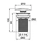 Донний клапан для раковини Qtap Liberty CRM L03, фото 2