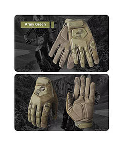 Тактичні перчатки з пальцями Gloves FF 4 в кольорі олива