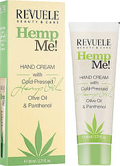 Крем для рук з олією насіння конопель Revuele Hemp Me! Hand Cream With Cold Pressed Hemp Oil