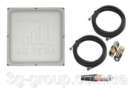 Комплект 3G/4G/LTE MIMO антена панель Signal Level Tera 1700-2700 МHz 2*16 dB (sma)