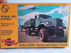 Збірна модель - автомобіля KrAZ 255B1 6*6, масштабу 1/87, H0