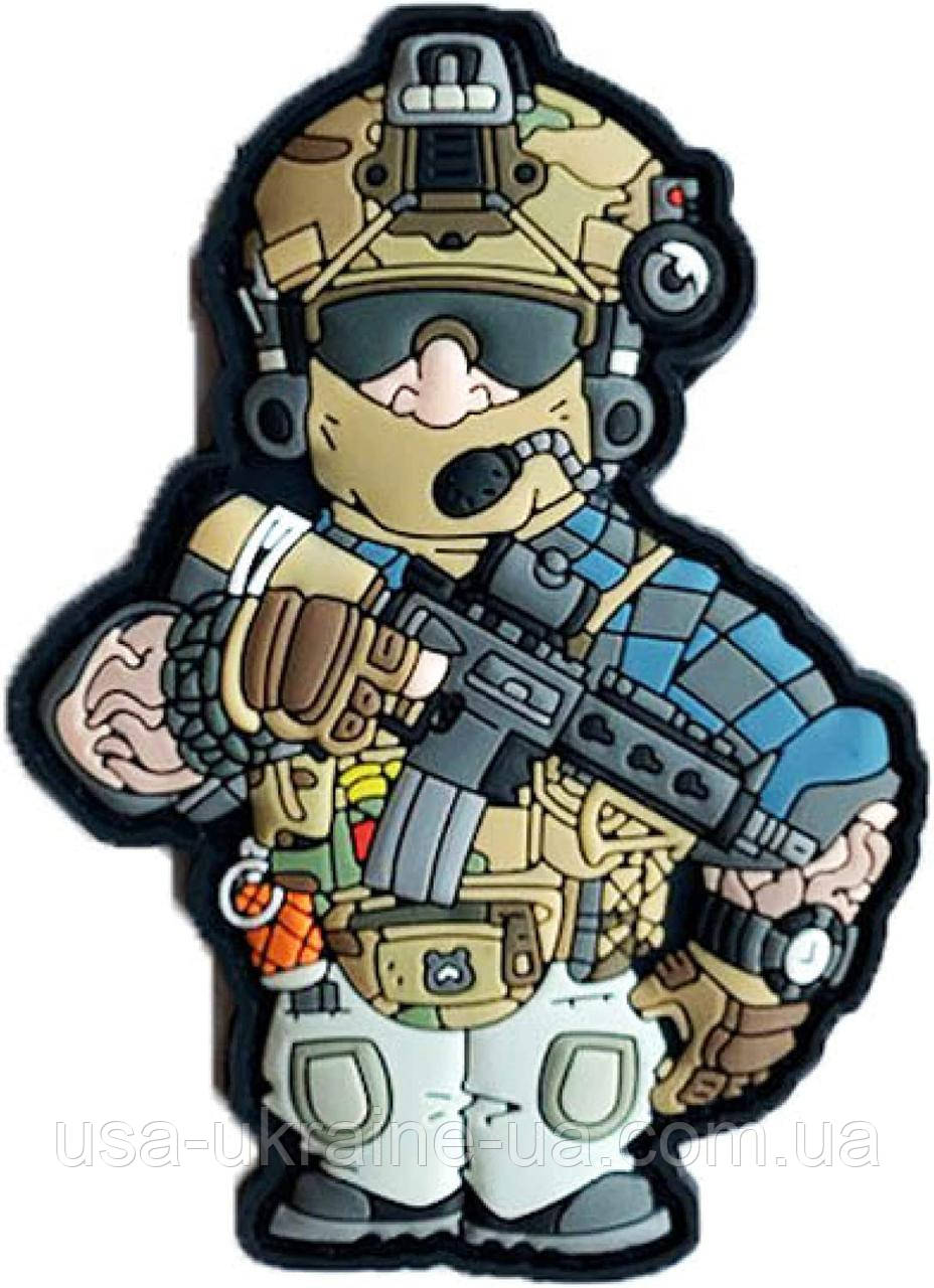 Патч TACOPSGEAR BB Heads Airsoft Operator Dude 3D PVC Patch, фото 1