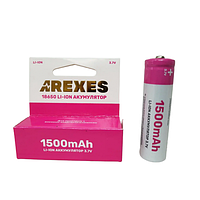 Аккумулятор Arexes 18650 Li-Ion Аккумуляторная батарейка 1500 mAh 3.7v