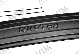 Зимова накладка на решітку бампера (матова) Renault Duster 2010- (бампер низ). Заглушка бампера