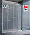 Душові двері в нішу Shower SD 140x180см розсувні двері для душу чотири секції матове безпечне скло 5мм, фото 2