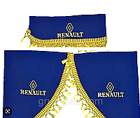 Штори в кабіну RENAULT premium РЕНО преміум повний комплект синій колір
