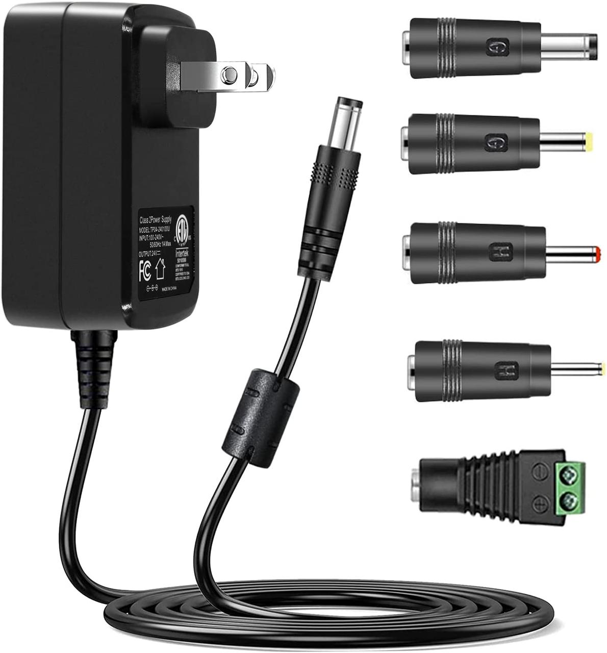 Купить Gonine 24V 1.5A Power Supply, 24Vdc 1A Switch Charger Cable