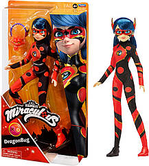 Лялька шарнірна Леді Баг Дракон "Леді Баг і СуперКіт" Miraculous Ladybug Dragonbug