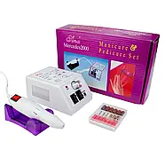 Стартовий набір для нарощування нігтів з лампою Sun One 48Вт з Фрезою для манікюру Lina Mercedes 2000 20Вт та гель лаками, фото 3