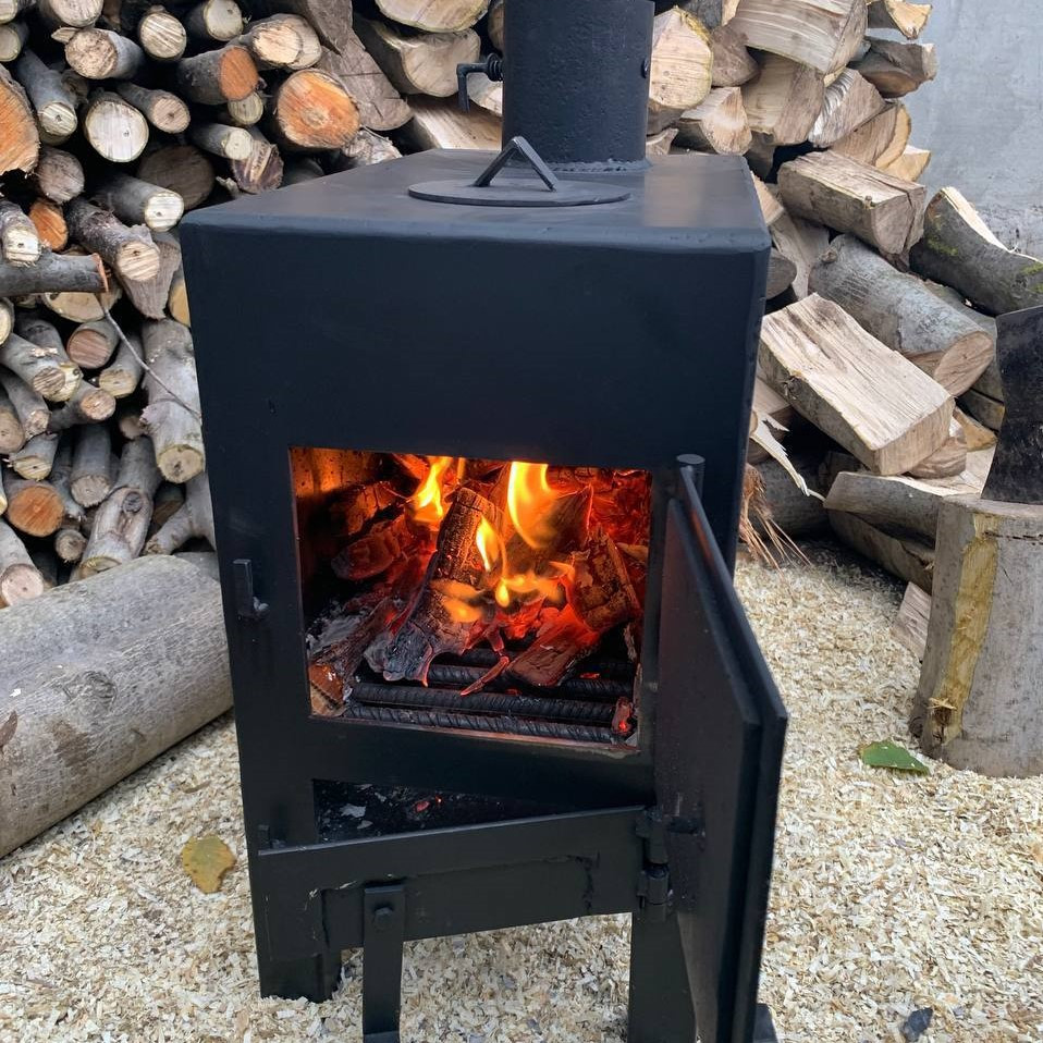 Пічка на дровах буржуйка No3 4-5мм, фото 1