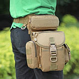 Тактична сумка на стегно військова сумка на ногу ACU піксель, фото 4