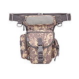 Тактична сумка на стегно військова сумка на ногу ACU піксель, фото 2