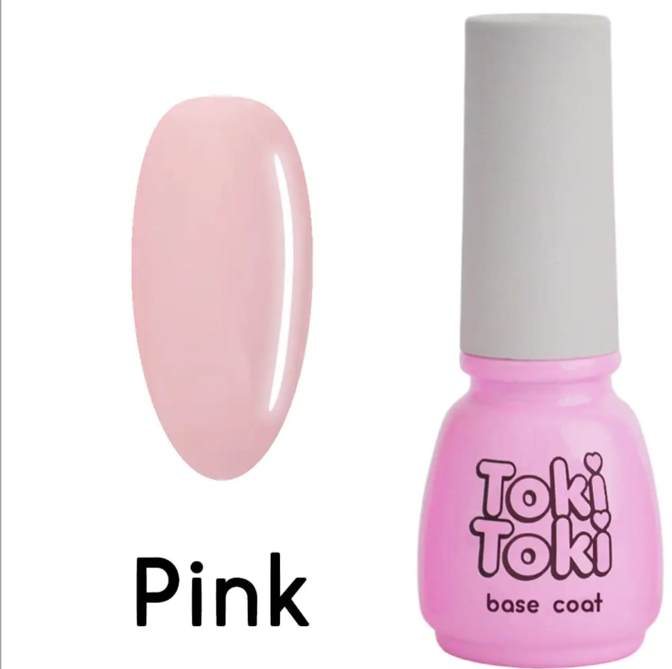 Каучукова база для нігтів, що камуфлює, Pink Toki-Toki 5 мл