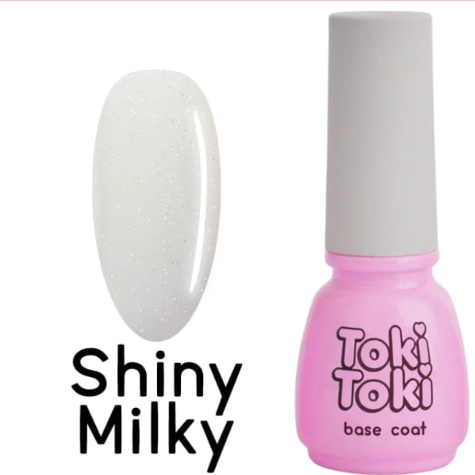 Каучукова камуфлююча база для нігтів Shiny MilkyToki Toki-Toki 5 мл