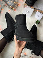 Женские угги UGG Mini женские теплые зимние короткие уги с натуральным мехом