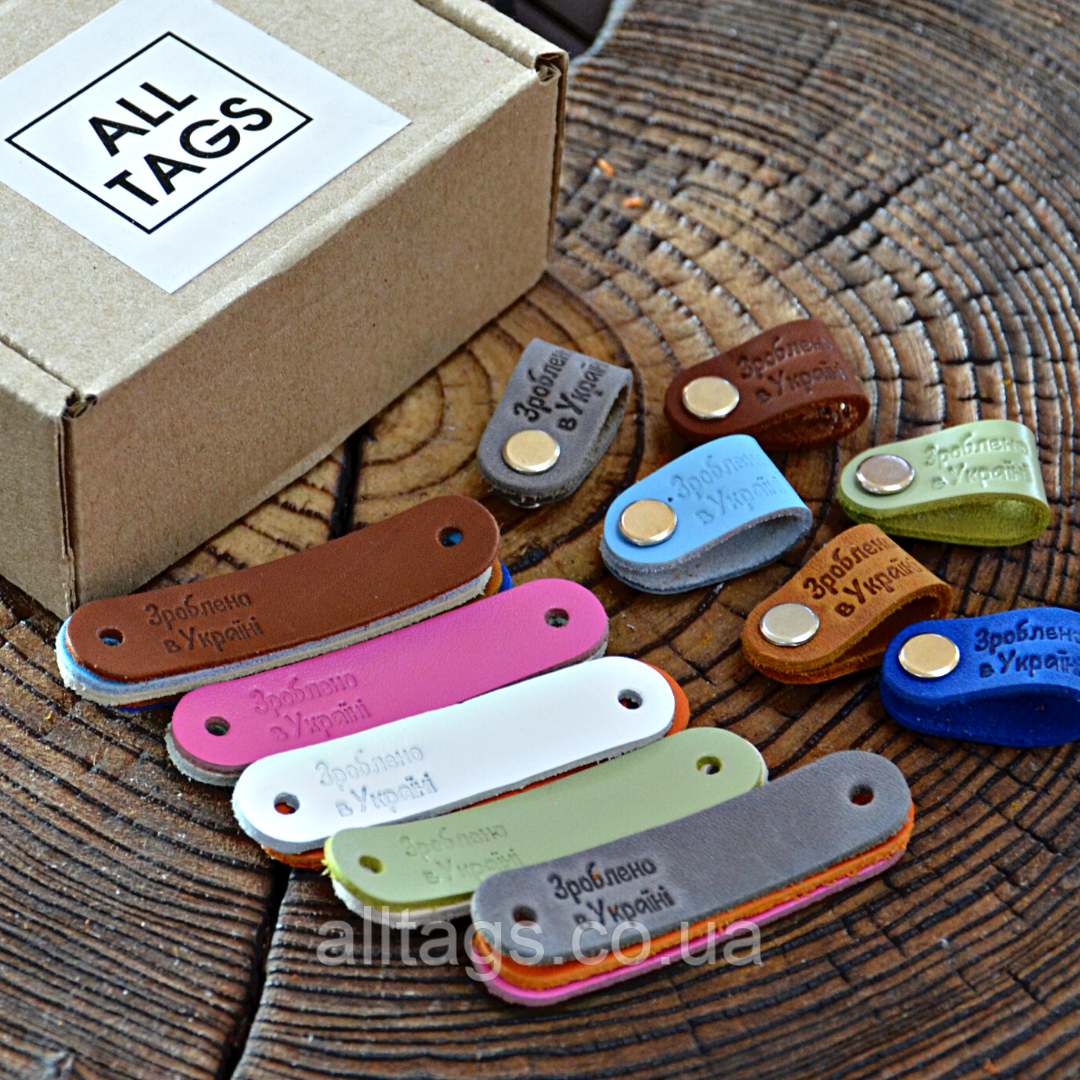 Набір міні бірок на гвинті ЗРОБЛЕНО В УКРАЇНІ, фото 1