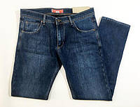 Мужские синие джинсы на флисе размер 36