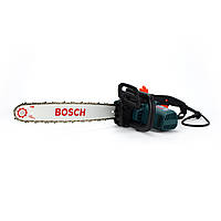 Электрическая цепная пила Bosch ESC2200 (шина 35 см, 2.2 кВт) с бесключевой натяжкой цепи. Электропила бош