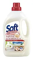 Гель для стирки с марсельским мылом Soft Delicare Sapone di Marsiglia 16 стирок, 1 л, Италия