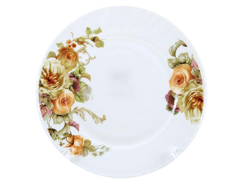 Тарілка склокерамічна Ø 20 см "Роза" 7615