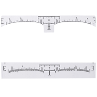 Одноразовая линейка для дизайна бровей с разметкой