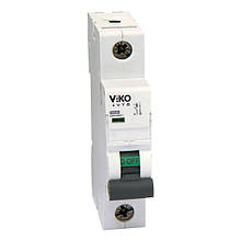 Автоматичний вимикач VIKO 1P 63A 4.5кА 230/400В тип С(12)