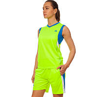 Форма баскетбольная женская Zelart Lidong Sprinter 8295W 2XL (48-50) Neon Green-Blue