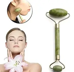 Масажер ролик для обличчя нефритовий Flbwles Conto